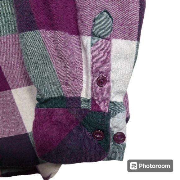 Bit & Bridle Long Sleeve Checkered  Shirt, Top Size Medium - Picture 4 of 8